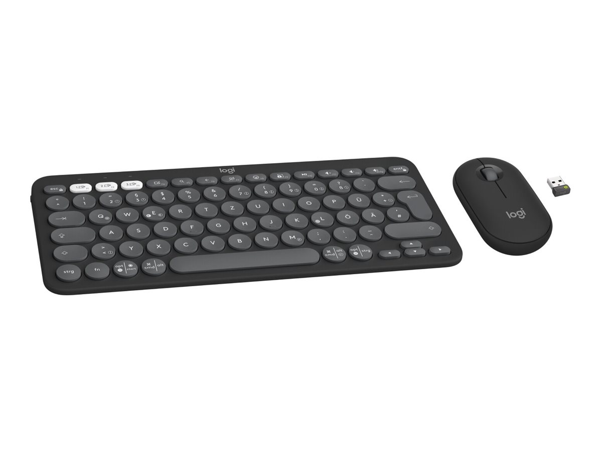 Logitech Pebble 2 Combo - Tastatur-und-Maus-Set - TL: Deutsch, QWERTZ, Ansicht 2