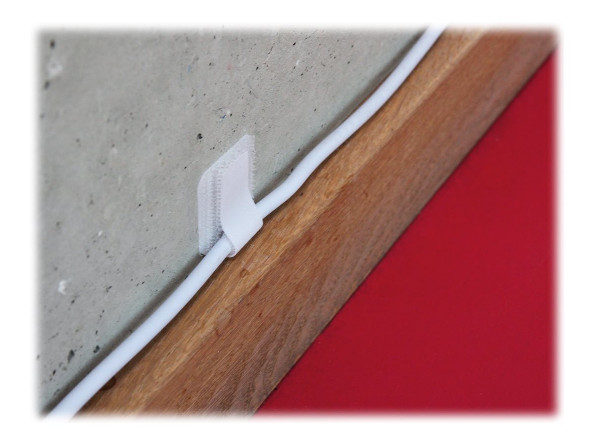 Label-the-cable LTC Pro Wall - Kabelhalter - Oberfläche montierbar, geeignet für Wandmontage - 9 cm - weiß, Ansicht 4