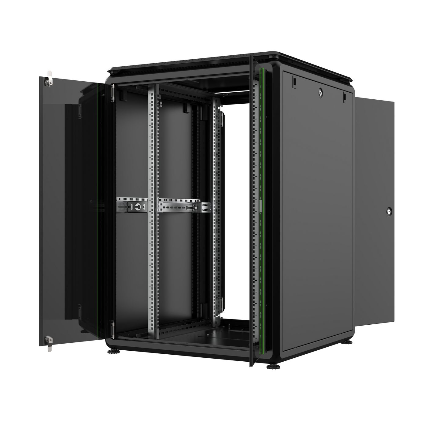 Lanview RDL22U88BL - 22U - 600 kg - 72,1 kg - Schwarz, Ansicht 2