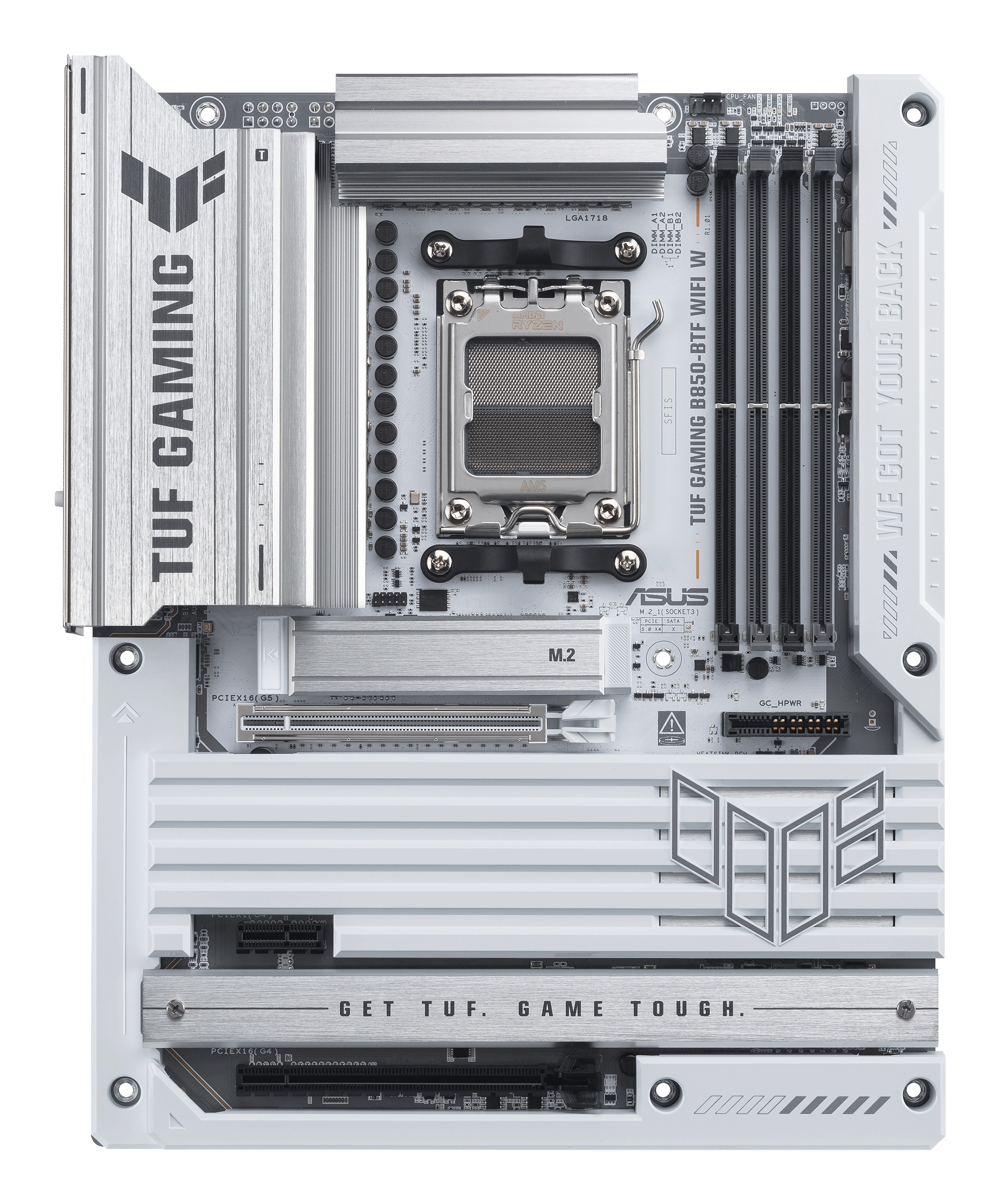 ASUS TUF GAMING B850-BTF WIFI W - Motherboard - ATX - Socket AM5 - AMD B850 Chipsatz - USB4, 2.5 GB LAN, Bluetooth, Ansicht 4