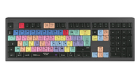 Logickeyboard LKB-PPROCC-A2M-FR - Kabelgebunden - USB - Scherenschalter - AZERTY - LED - Schwarz