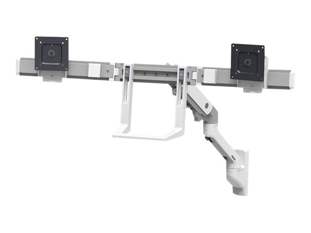 Ergotron HX Dual Monitor Wall Mount Arm - Befestigungskit (Griff Gelenkarm Wandmontage 2 Drehgelenke Befestigungsteile Scharnier Verlängerungsteil)