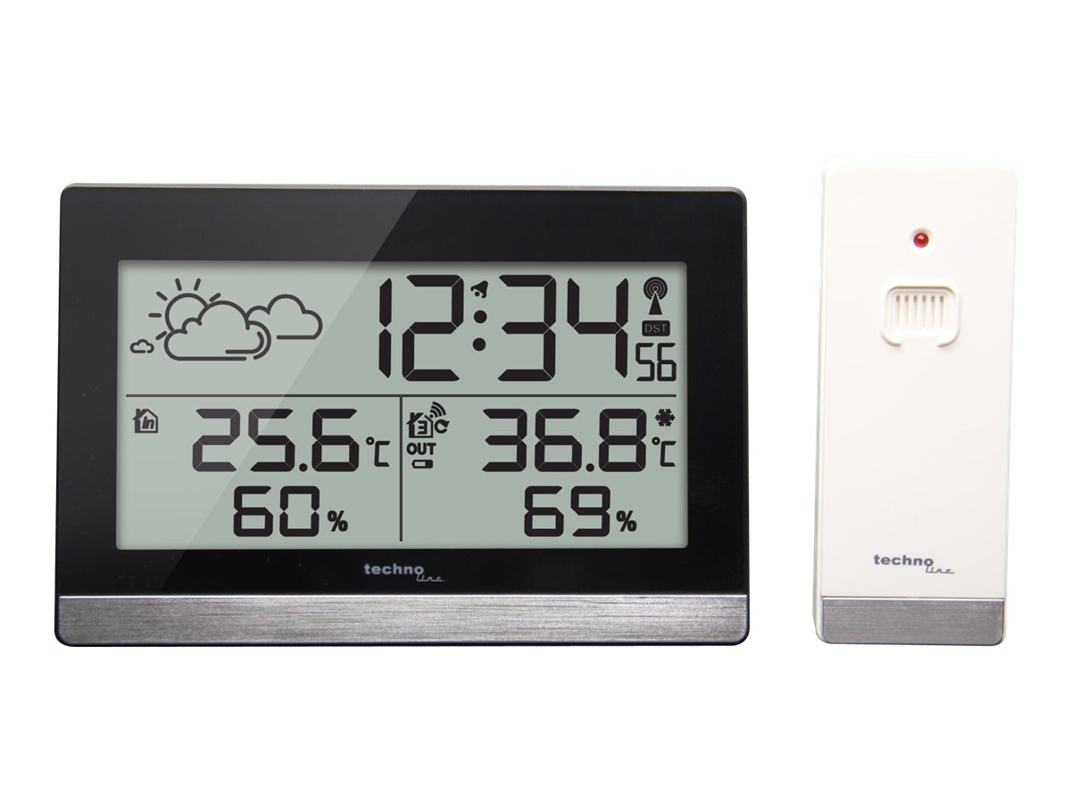 Technoline Techno Line WS 9255 - Wetterstation - Schwarz, Ansicht 5