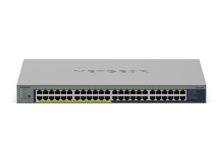 Netgear GS748PP - Switch - unmanaged - 24 x 10/100/1000 + 24 x 10/100/1000 (PoE+), Ansicht 2