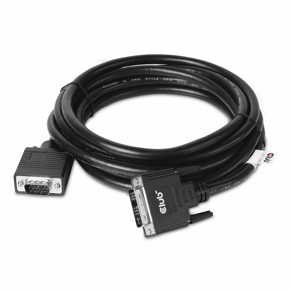 Club 3D Adapterkabel - DVI-A (M) zu HD-15 (VGA), Ansicht 4