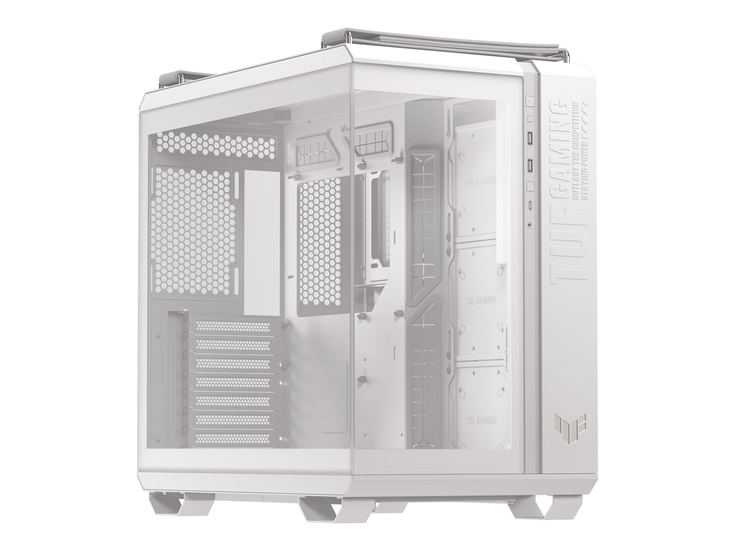 ASUS TUF Gaming GT502 Horizon - Mid tower Gaming - ATX - Seitenteil mit Fenster (gehärtetes Glas)