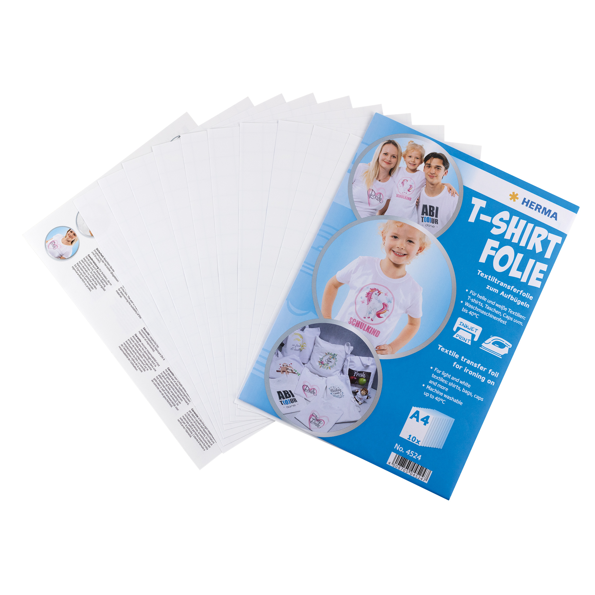 HERMA 4525 - Transferfolie - Weiß - 20 Blätter - A4 (210 x 297 mm) - 210 mm - 297 mm, Ansicht 2