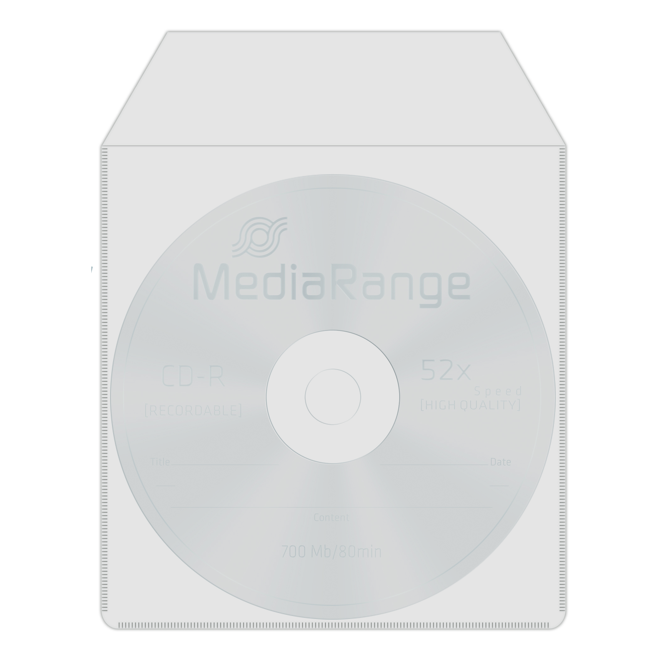MEDIARANGE CD-/DVD-Hülle - Kapazität: 2 CD/DVD - durchsichtig (Packung mit 50), Ansicht 3