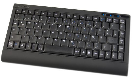 KeySonic ACK-595 C+ - Tastatur - PS/2, USB - mattschwarz - TL: Deutsch, QWERTZ, Ansicht 2