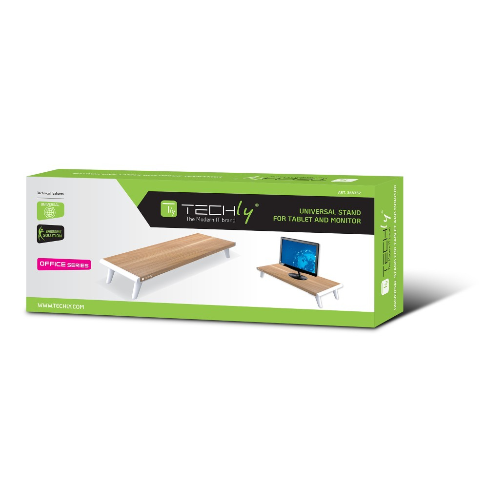 Techly ergonomischer Monitorständer, Ansicht 2