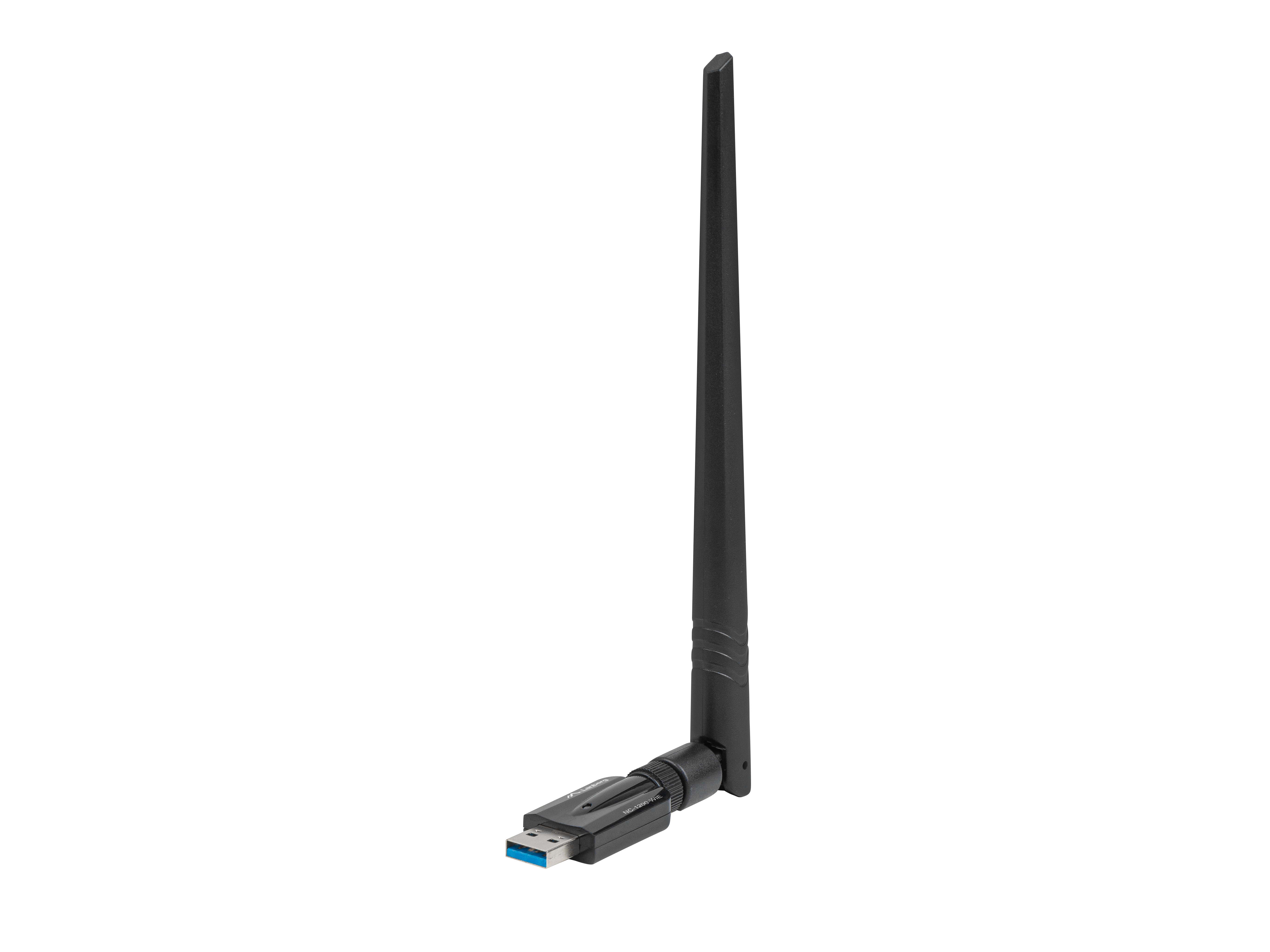 Lanberg NC-1200-WIE - Eingebaut - Kabellos - USB - WLAN - 1200 Mbit/s - Schwarz, Ansicht 3