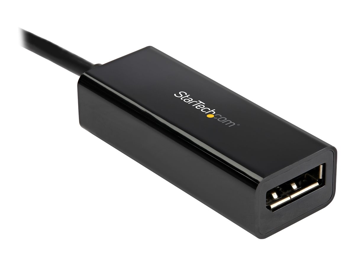 StarTech.com StarTech USB C to DisplayPort Adapter, 8K/5K/4K USB Type C to DP 1.4 Alt Mode Video Converter, HBR3/DSC/HDR, 8K 60Hz, Thunderbolt 3 Compatible DisplayPort 1.4 Monitor Display Adapter - 8K USB-C to DP Adapter (CDP2DP14B)