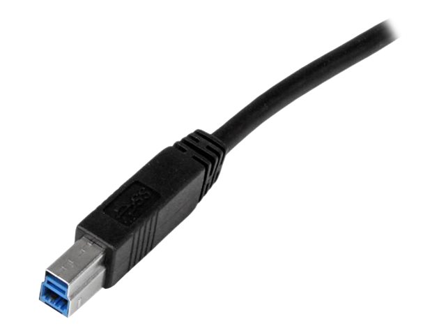 StarTech.com StarTech 2m zertifiziertes USB 3.0 SuperSpeed Kabel A auf B - Schwarz - USB 3 Anschlusskabel - Stecker/Stecker - USB-Kabel - USB Type B (M)