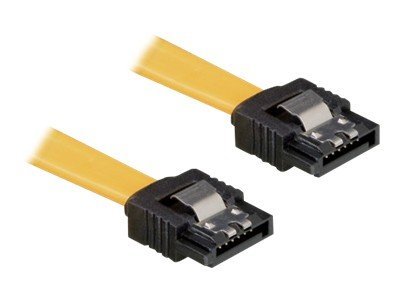 Delock Cable SATA - SATA-Kabel - Serial ATA 150/300 - SATA (W) zu SATA (W) - 30 cm - eingerastet, gerader Stecker - Gelb