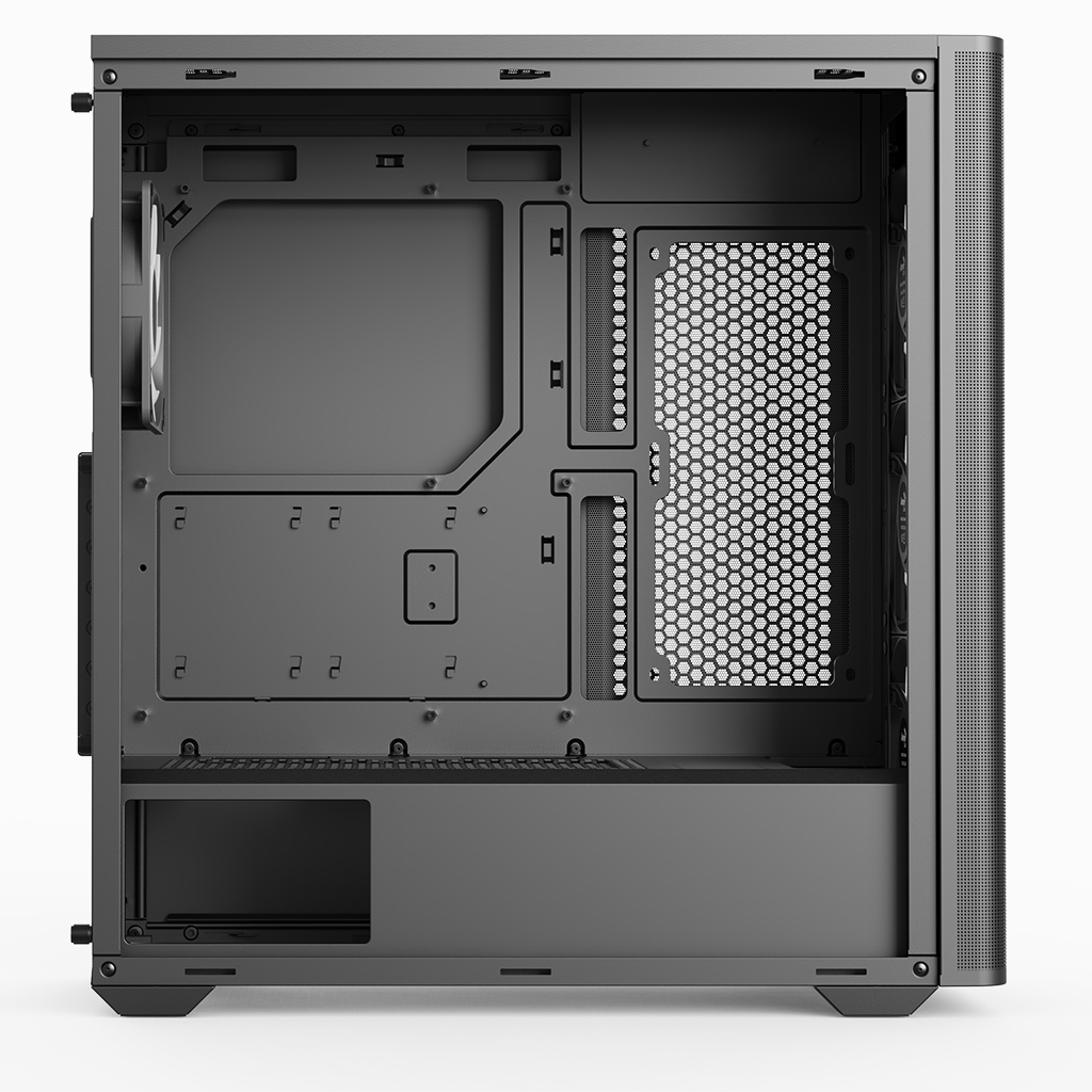 AEROCOOL ADVANCED TECHNOLOGIES Geh Mini D301A-G-BK-v2 B/Wood/Micro-ATX, Ansicht 3