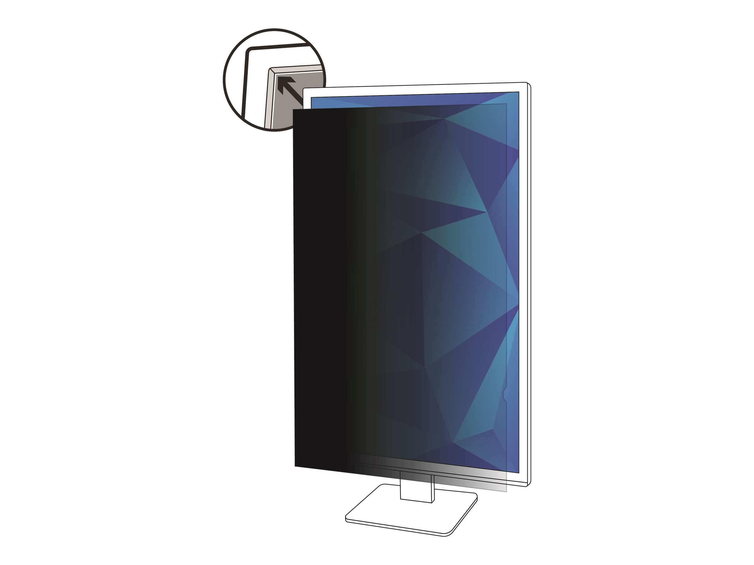 3M Blickschutzfilter - Blickschutzfilter für Bildschirme - 63.5 cm (25), Ansicht 4
