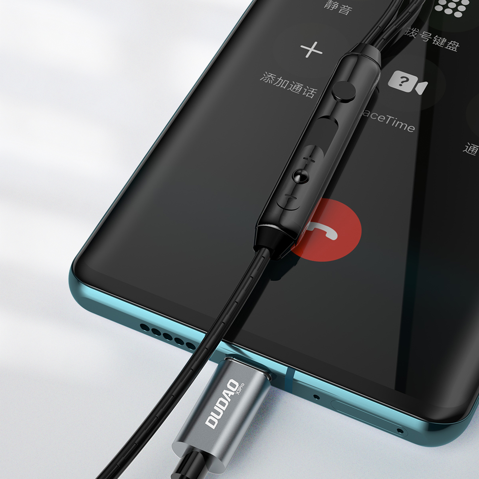 Dudao X3Pro White USB-C headphone, Ansicht 4