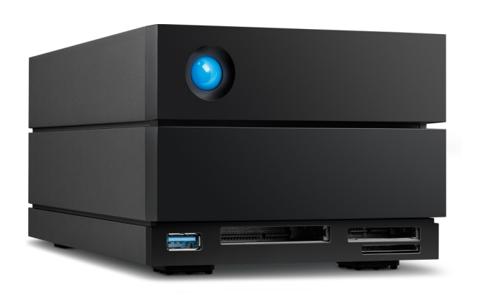 LaCie 2big Dock STLG16000400 - Festplatten-Array - 16 TB - 2 Schächte (SATA-600), Ansicht 2