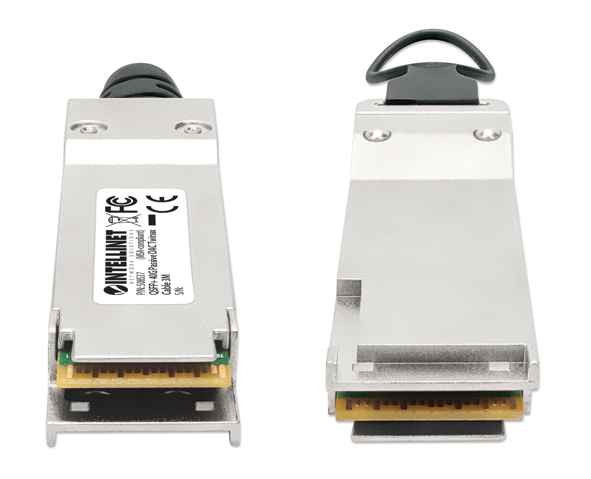 IC Intracom Intellinet - 40GBase Direktanschlusskabel - QSFP+ (M) - 3 m, Ansicht 2