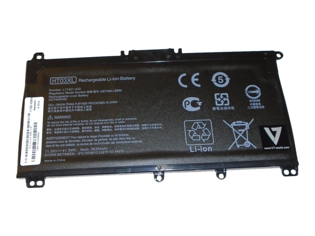 V7 - Laptop-Batterie (gleichwertig mit: HP HT03XL, HP L11119-855, HP L11421-421) - für HP 24X G7, 25X G7, 340S G7, 34X G5, 470 G7; Laptop 17; Pavilion Laptop 15