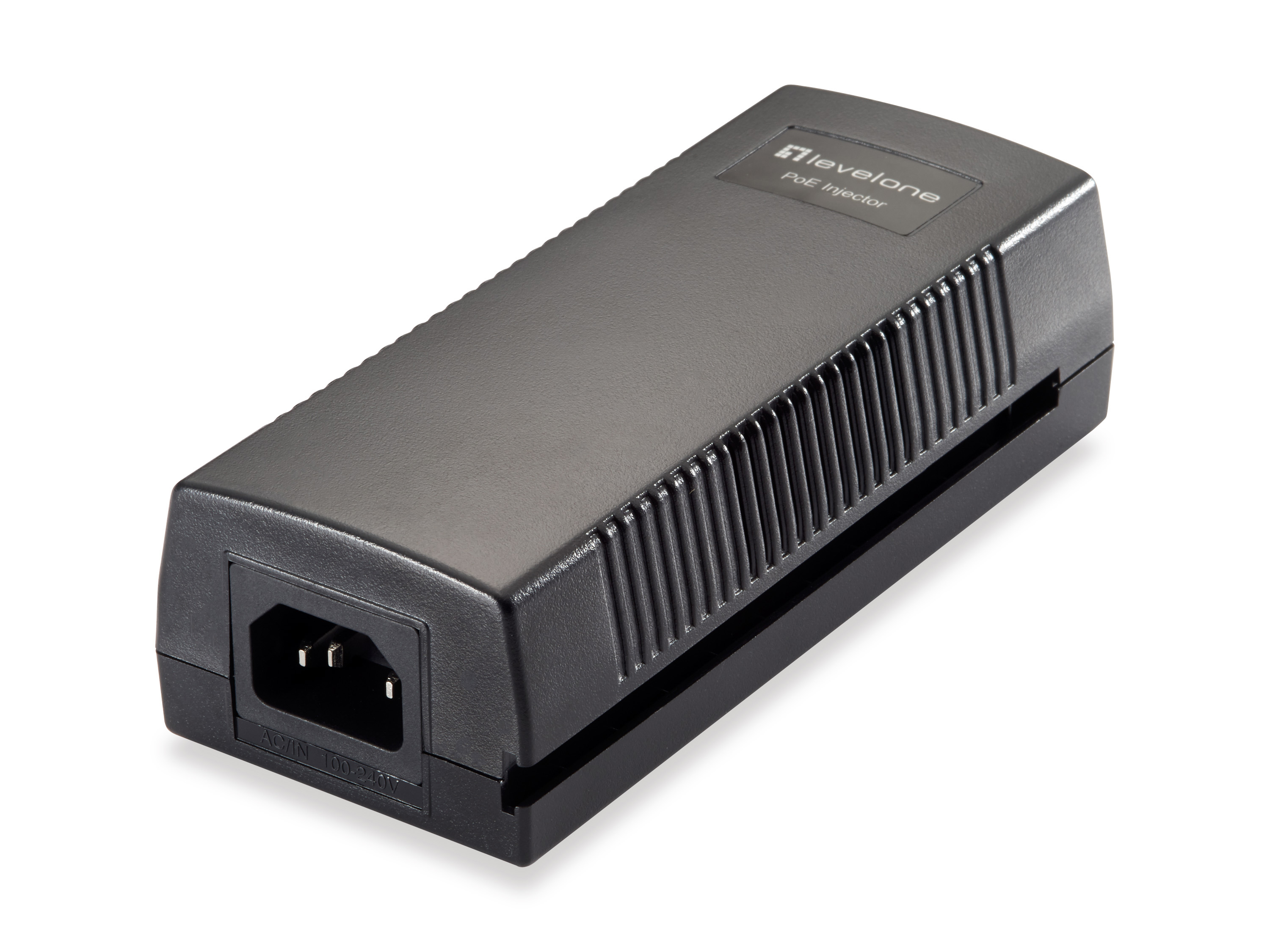 LevelOne POI-2012 - Schnelles Ethernet - 10,100 Mbit/s - IEEE 802.3 - IEEE 802.3af - IEEE 802.3u - Schwarz - 100 m - PoE, Ansicht 4