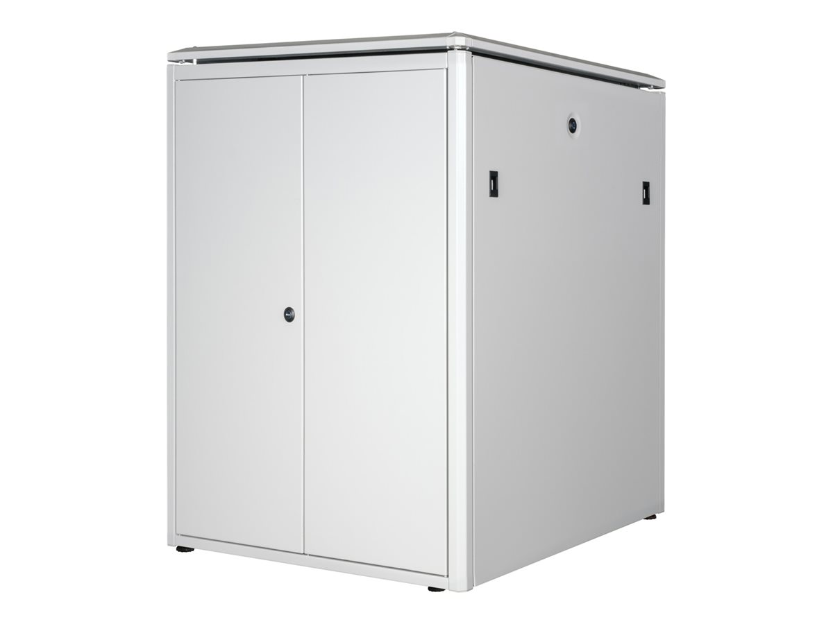 ROLINE 19 Zoll Netzwerkschrank Pro 22 HE 800x800 BxT Glastür grau, Ansicht 3