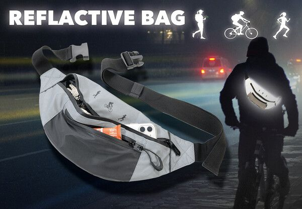 Troika Gürteltasche REFLACTIVE BAG (BLB03/GY), Ansicht 2