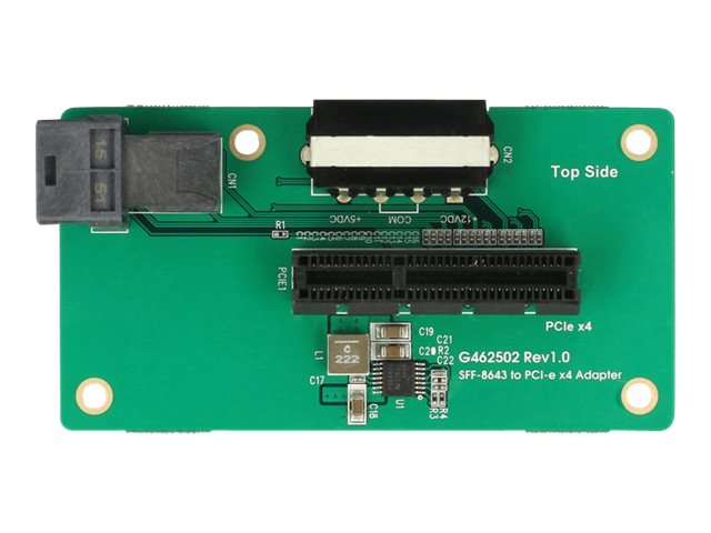 Delock Adapter SFF-8643 > PCIe x4 mit Befestigungsplatte