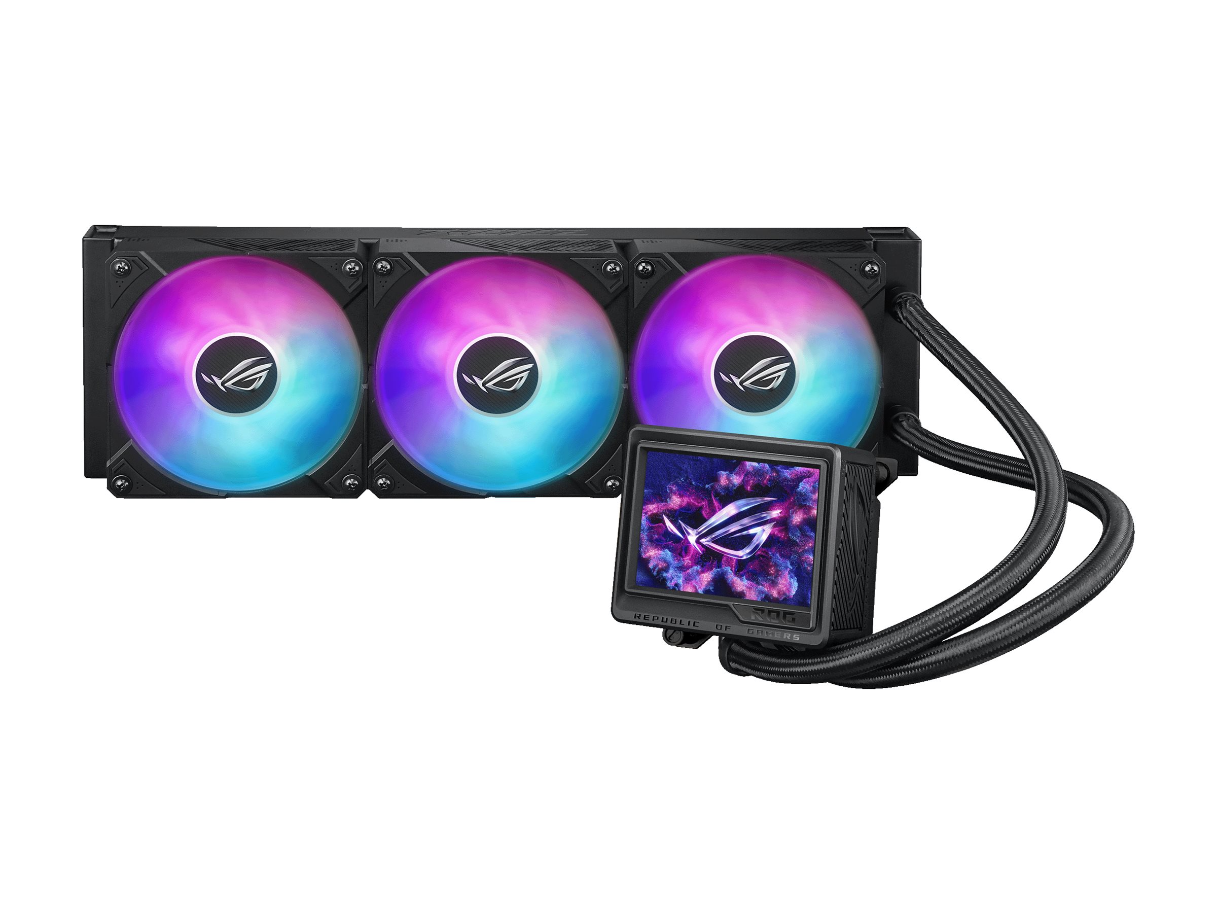 ASUS ROG Ryujin III 360 ARGB Extreme - Prozessor-Flüssigkeitskühlsystem - Kühlergröße: 360 mm - (für: LGA115x Socket, LGA1200, LGA1700, LGA1851, AM4, AM5)