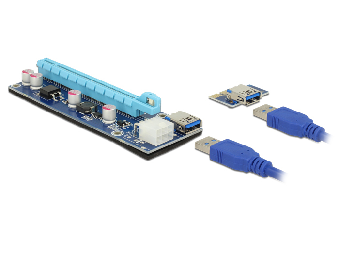 Delock 41426, PCI, PCI, PCIe, USB 3.2 Gen 1 (3.1 Gen 1), China, 0,8 Gbit/s, 43,5 mm, 128,2 mm