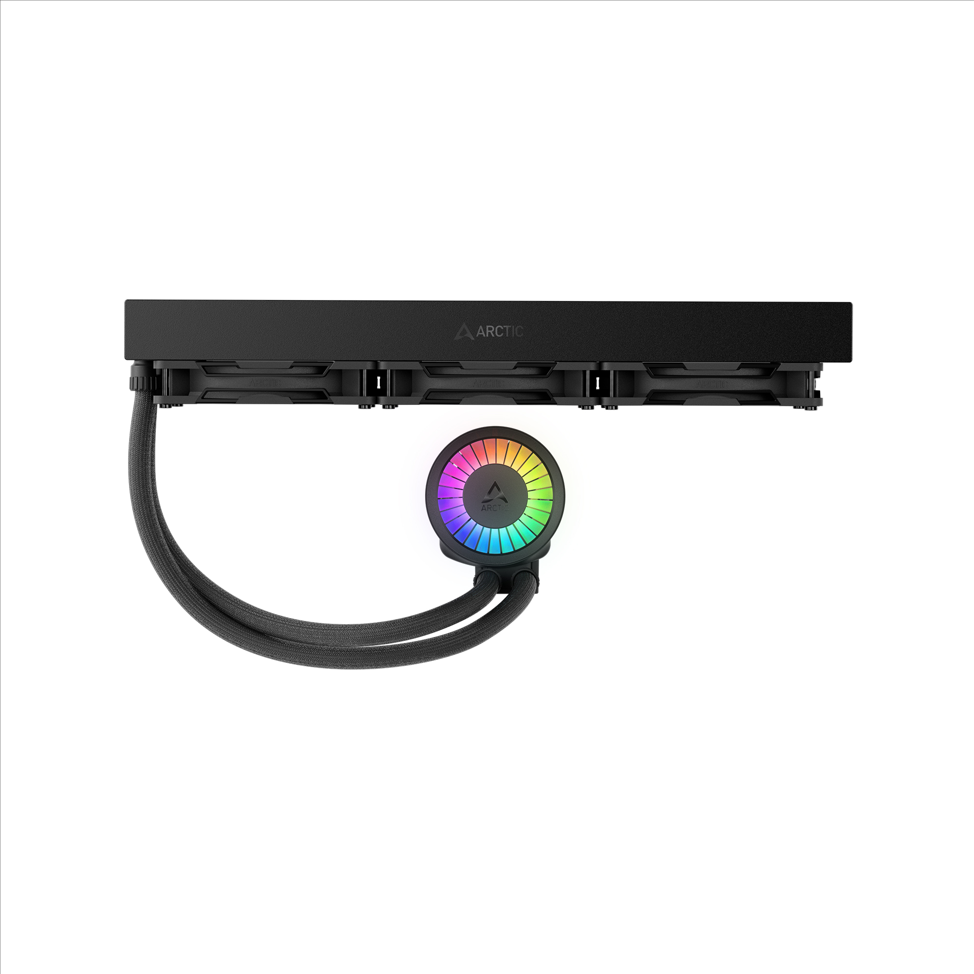 Arctic Liquid Freezer III Pro 420 A-RGB - Wasserkühlung - Kühlergröße: 420 mm - (für: AM5, AM4, LGA1700, LGA1851) - Schwarz, Ansicht 4