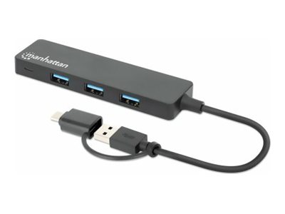 Manhattan Hub - combo USB-A and USB-C - 4 x USB 3.2 Gen 1, Ansicht 3