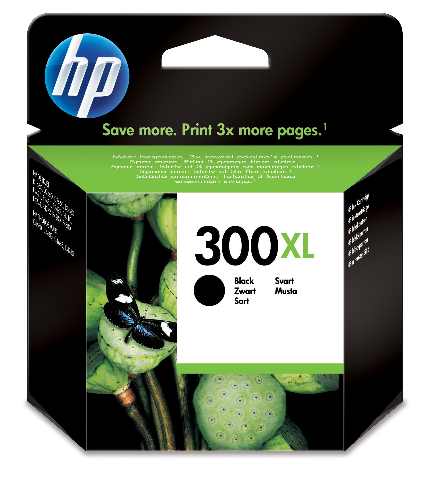 HP 300XL Schwarz Original Druckerpatrone mit hoher Reichweite, Hohe (XL-) Ausbeute, Tinte auf Pigmentbasis, 12 ml, 600 Seiten, 1 Stück(e)