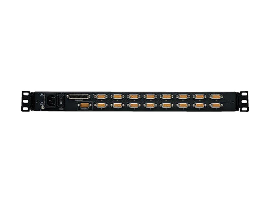 Tripp Eaton Tripp Lite Series 16-Port Rack Console KVM Switch 19 LCD PS2USB Cables 1U - KVM-Konsole mit KVM-Switch - 16 Anschlüsse - 48.3 cm (19)