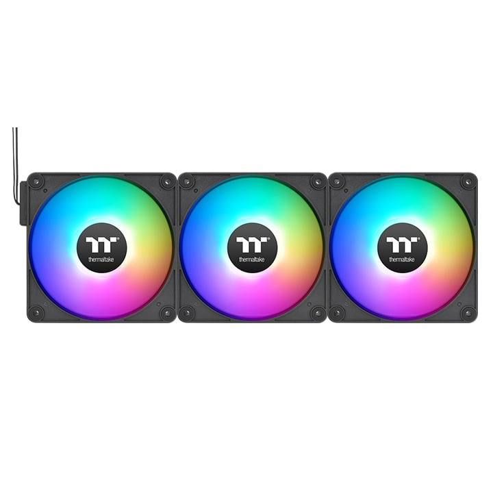 Thermaltake CT120 EX Reverse ARGB Sync - Gehäuselüfter - 120 mm - Schwarz (Packung mit 3), Ansicht 2