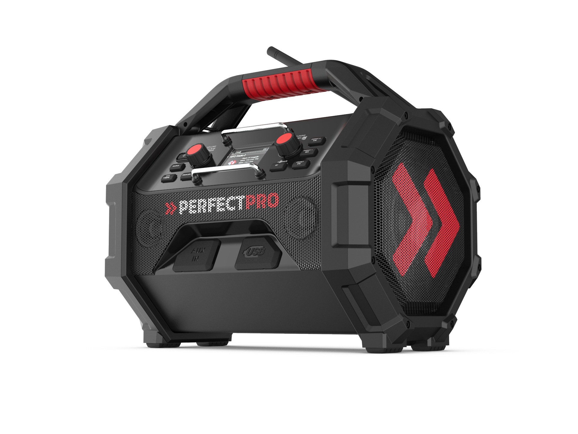 Perfectpro ROCKTAGON 18V Baustellenradio von LumaTech