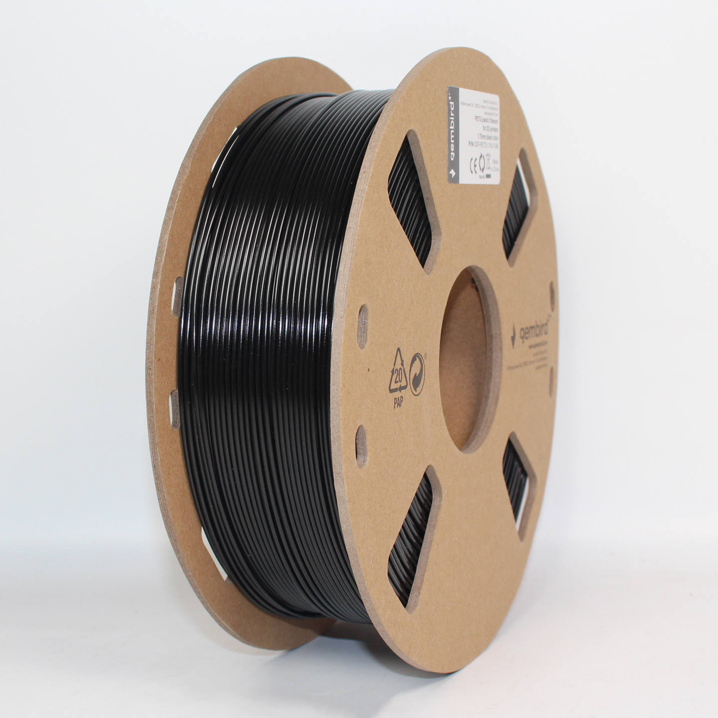 Gembird Schwarz - 1 kg - Rolle - PTEG-Filament (3D), Ansicht 4