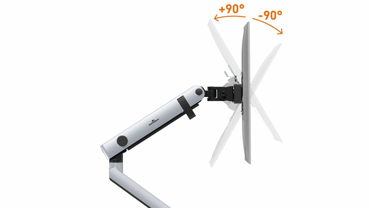 Durable SELECT PLUS - Befestigungskit (Gelenkarm, Klammer, Schraubmontage) - für LCD-Display - (17-32), Ansicht 4