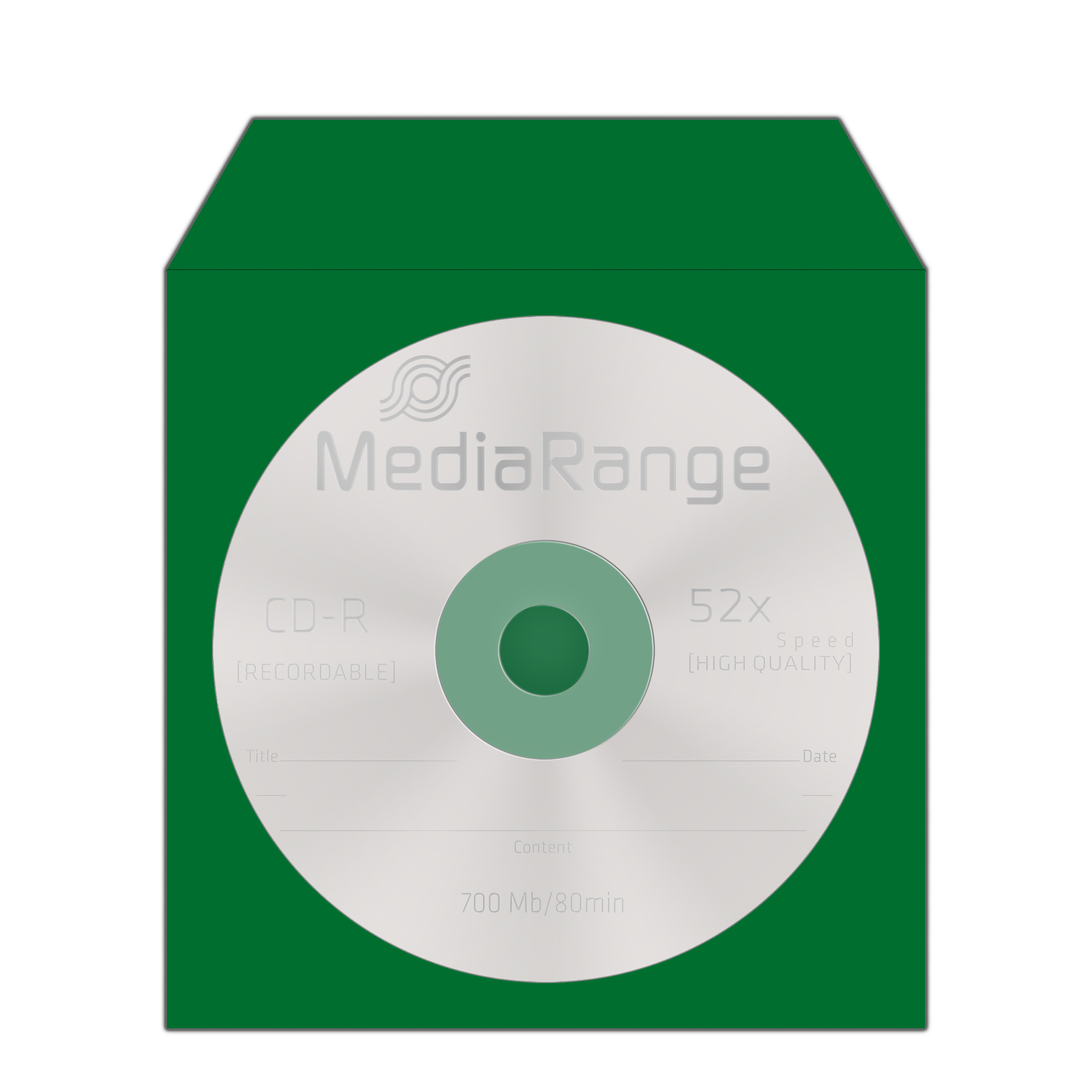 MEDIARANGE CD-paper color-pack - CD-Hülle - Kapazität: 1 CD (Packung mit 100), Ansicht 4