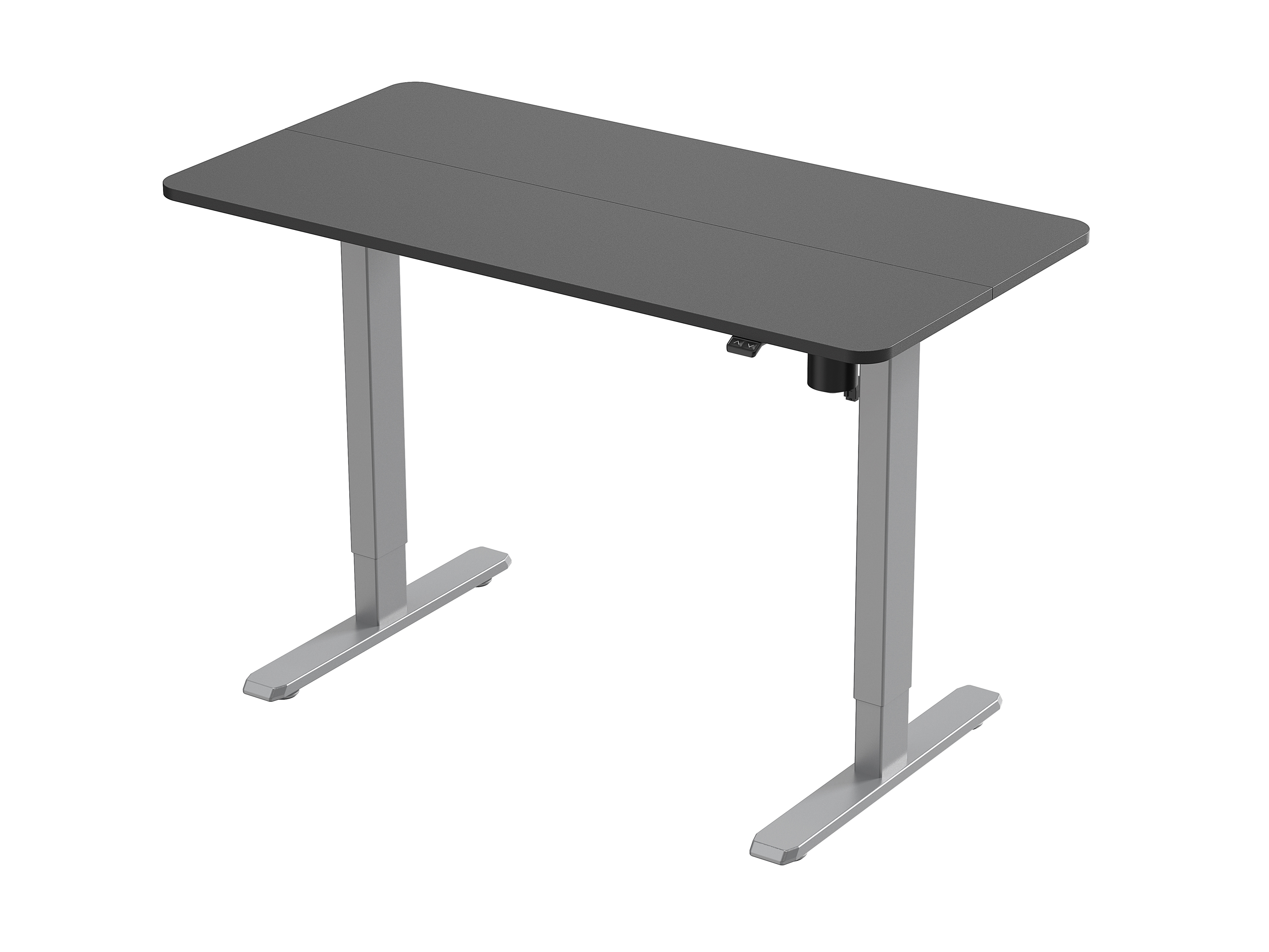 Equip Elektrisches-Sitz- Steh-Tischgestell - mit Tischplatte - grau - Gerade - Rechteckige Form - Kunststoff - Edelstahl, Ansicht 3