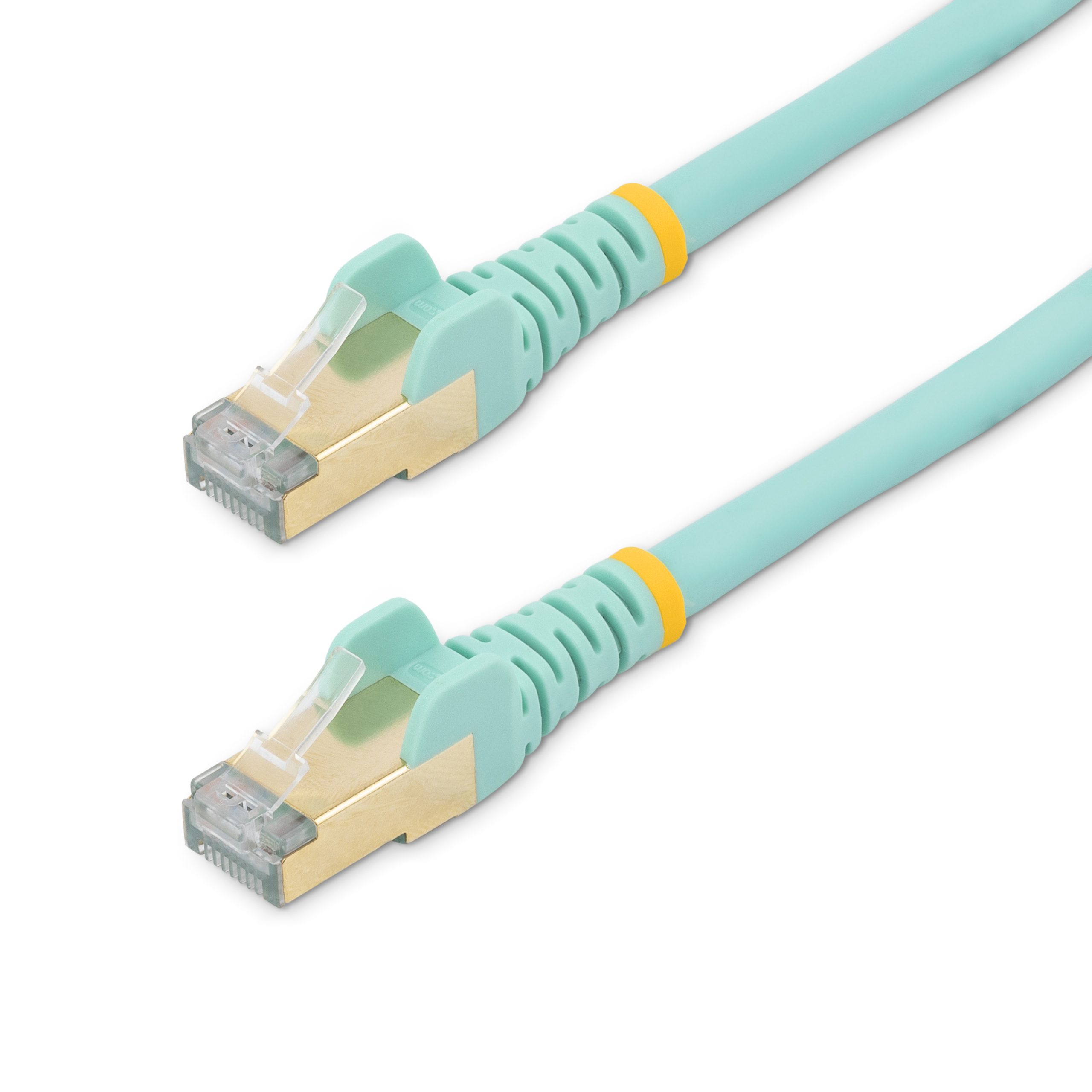 StarTech.com Cat6a-Ethernet-Kabel, 7 m, Cat6a, S/UTP (STP), RJ-45, RJ-45, Aqua-Farbe