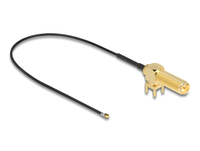 Delock Antennenkabel - RP-SMA (W) 90° PCB zu MHF 4L (M)