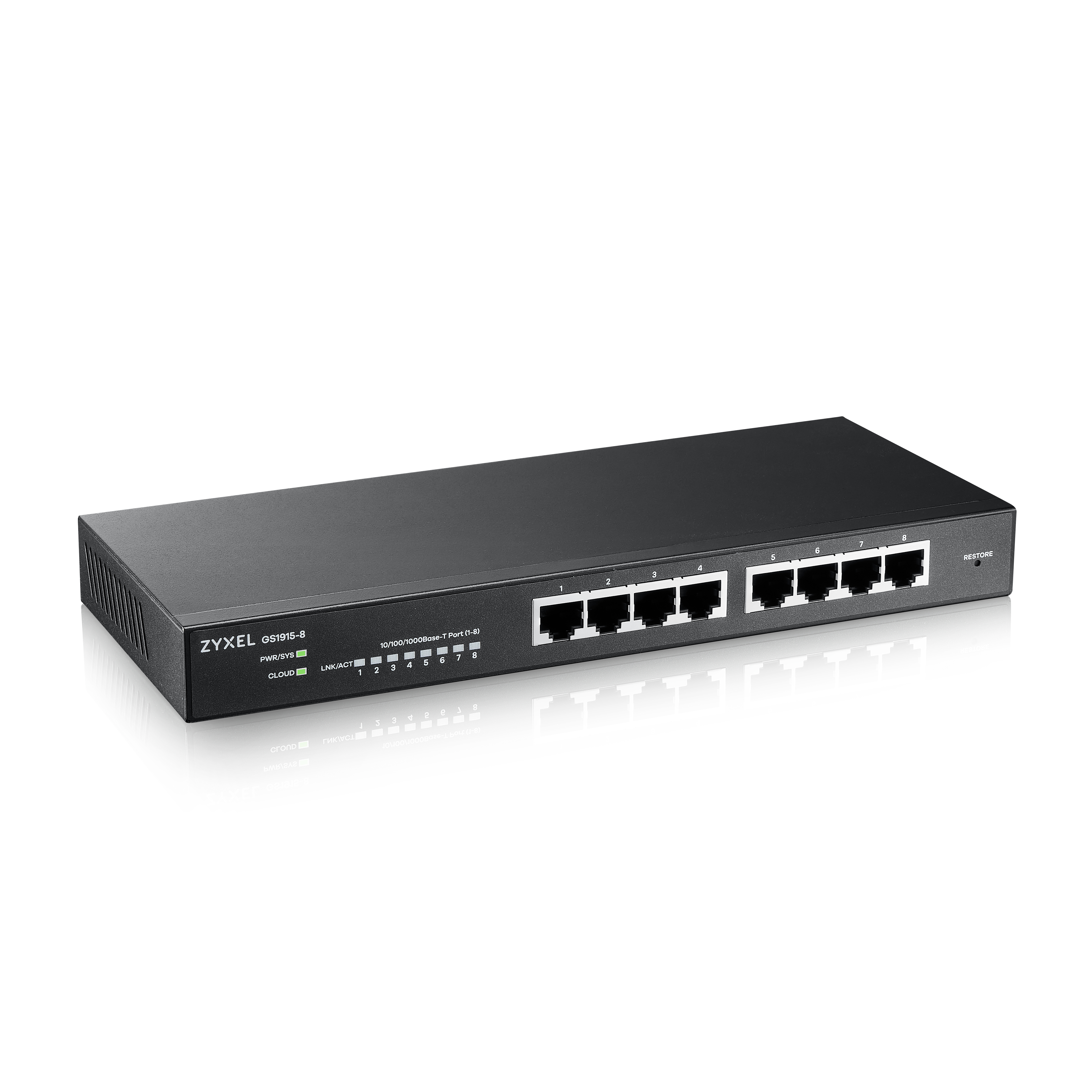 ZyXEL GS1915 Series GS1915-8 - Switch - kompatibel mit NebulaFLEX, Ansicht 3