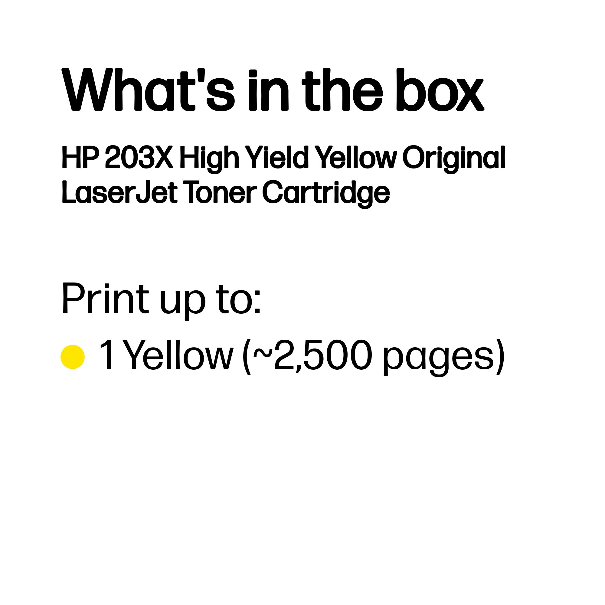 HP 203X - Hohe Ergiebigkeit - Gelb - Original - LaserJet - Tonerpatrone (CF542X), Ansicht 4