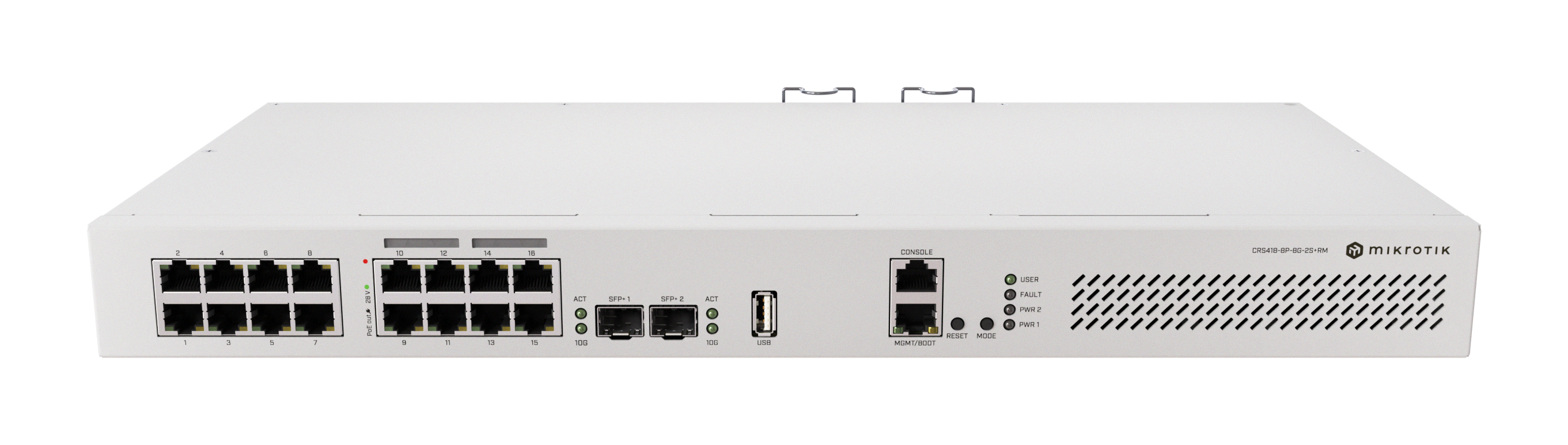 MikroTik Cloud Router Switch 418-8P-8G-2S+RM - Router - 1 Gbps, Ansicht 2