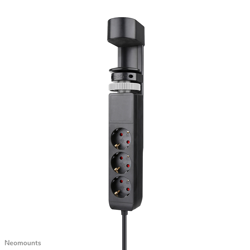 Neomounts Steckdosenleiste - USB-C + USB-A - 230 V - 3680 Watt - Ausgang: 3 (2 x 24-poliger USB-C (PD) - Schwarz, Ansicht 2