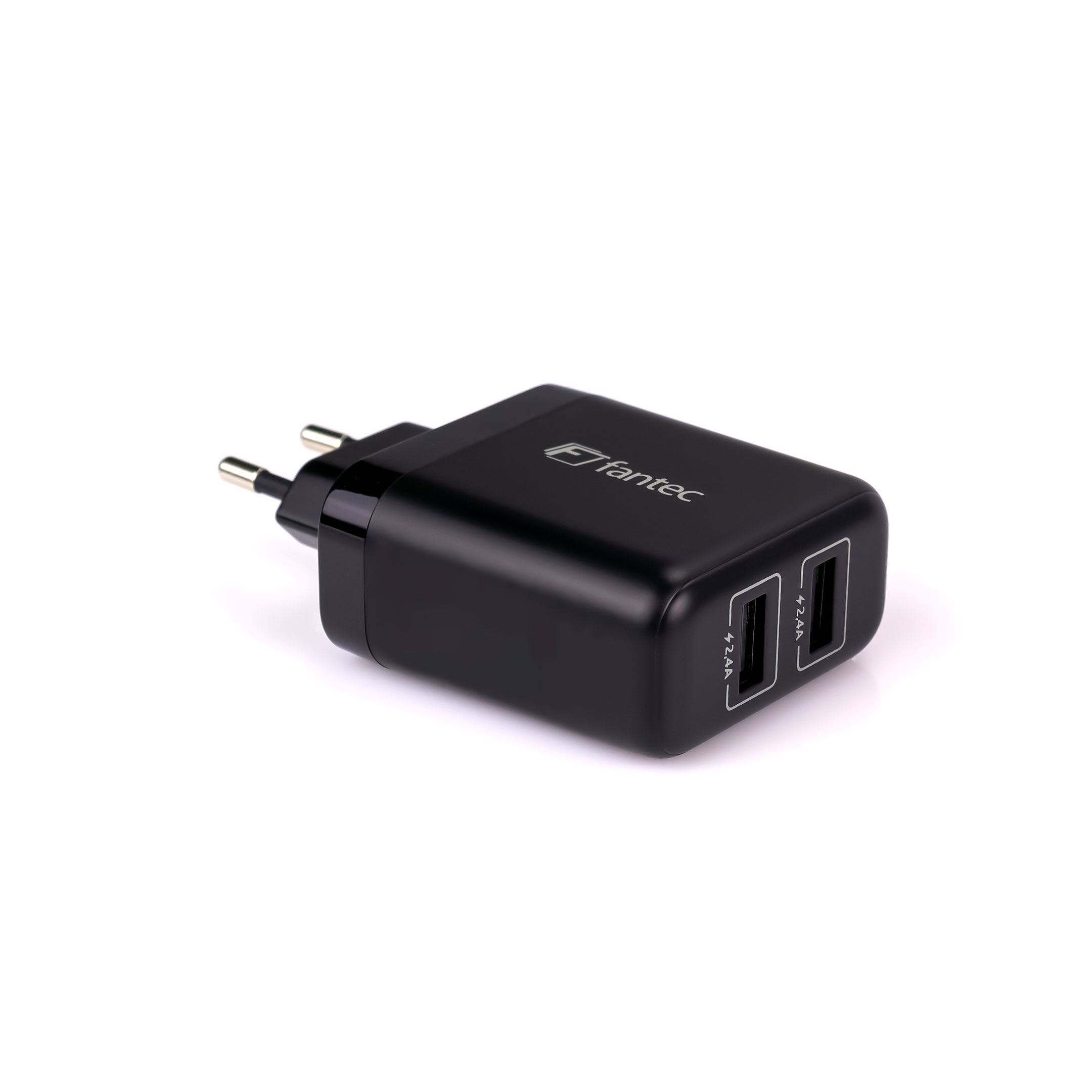 FANTEC SC-A224 - Netzteil - 24 Watt - 4.8 A - QC - 2 Ausgabeanschlussstellen (USB), Ansicht 3