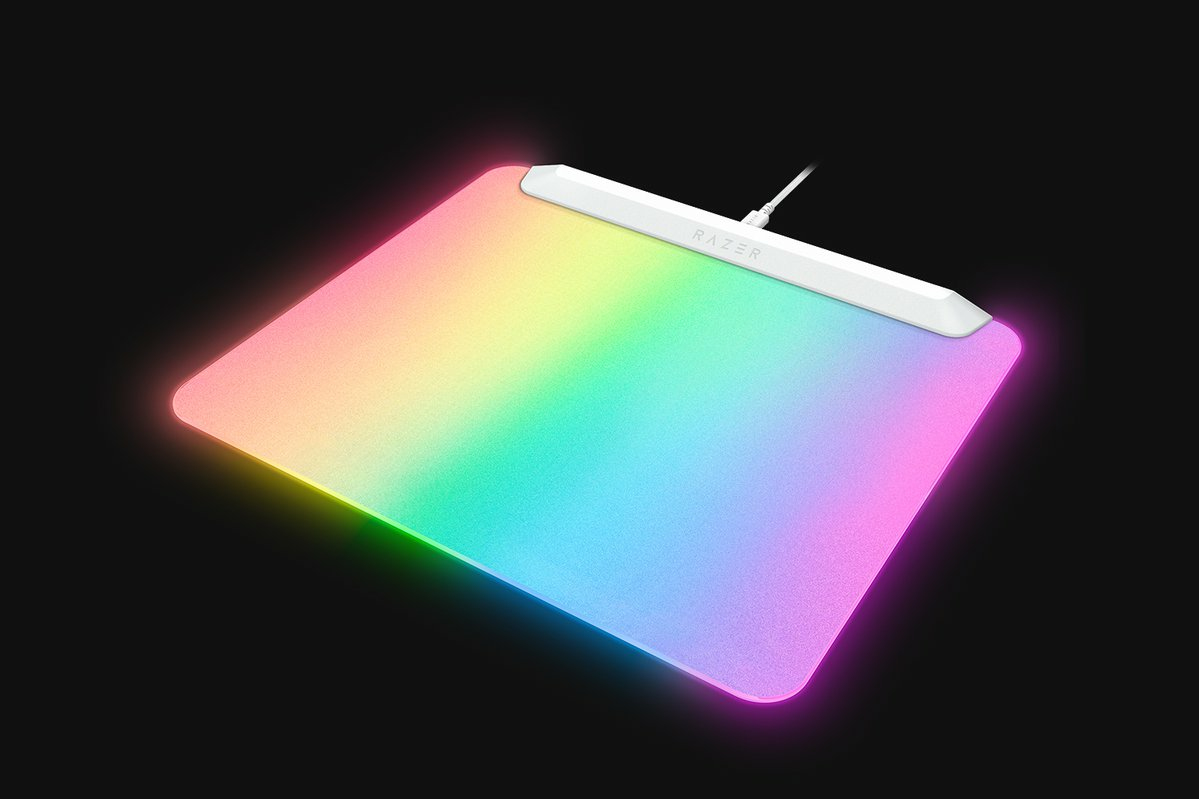 Razer Firefly V2 Pro - Mauspad - voll beleuchtetes RGB, Gaming - Weiß, Ansicht 3