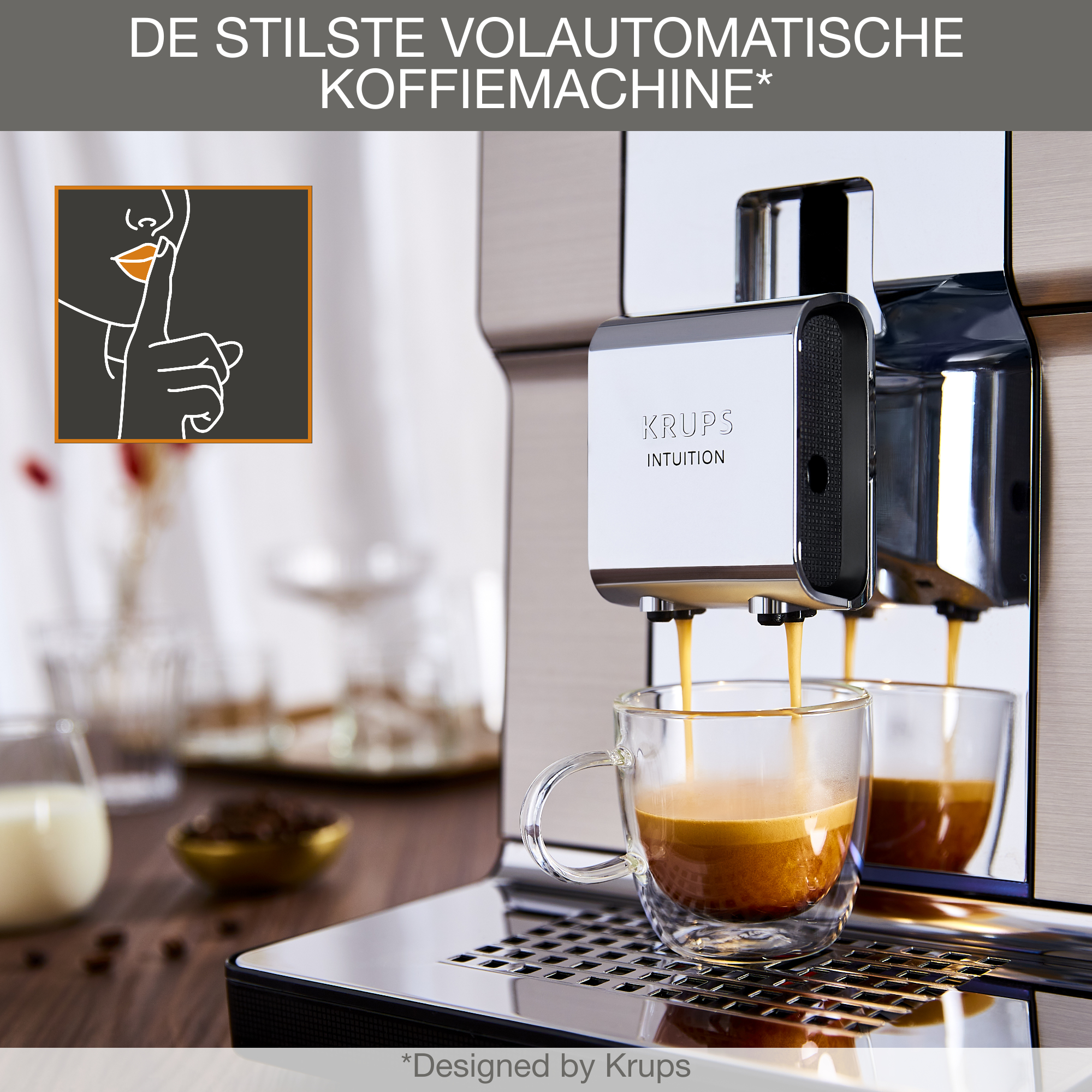 Krups EA 877 D Intuition Experience+ - Espresso-Automat - 15 Bar, Ansicht 4