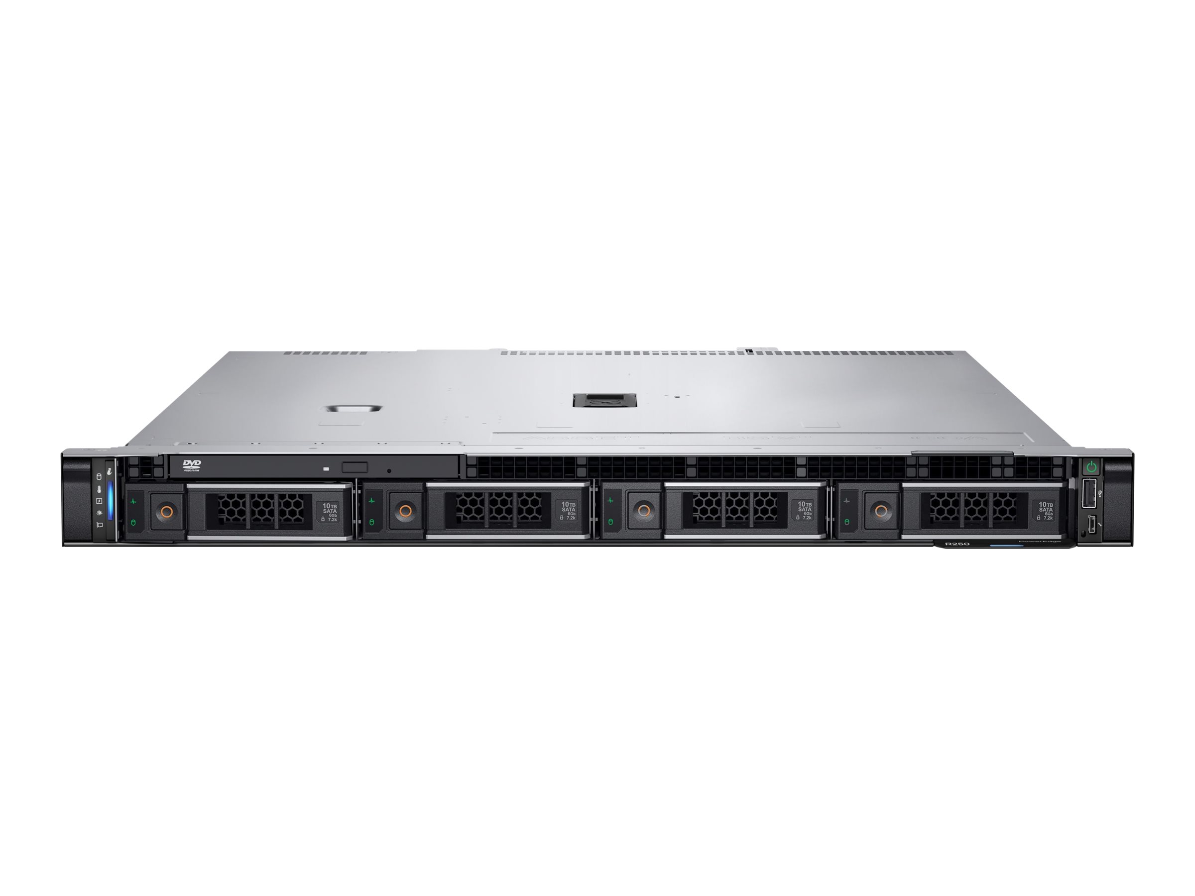 Dell EMC PowerEdge R250 - Server - Rack-Montage - 1U - 1-Weg - 1 x Xeon E-2334 / 3.4 GHz